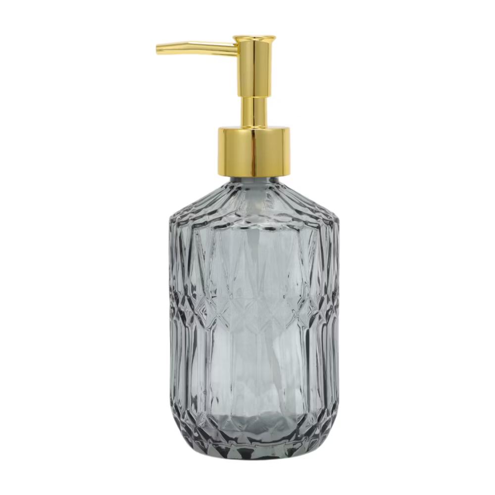 Reusable Round Bottom Bamboo Grain Soap Dispenser 13.53oz 1 Pc