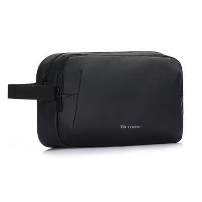 Tirrinia Men's Waterproof Travel Toiletry Bag, Hanging Emergency Beauty Bag, Wet-Dry Separation Dopp Kit, Black - Image 4