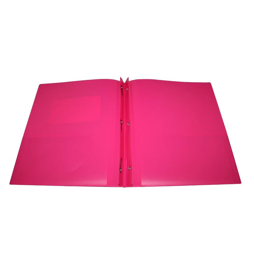 2 Pocket Plastic Folder with Prongs - Image 6