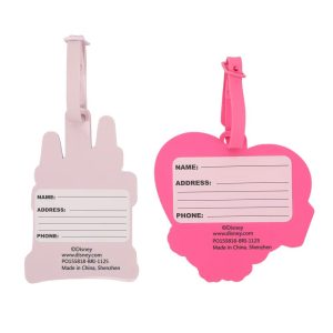 Princesses Favorite Characters Molded Rubber Luggage Tags (Set of 2)