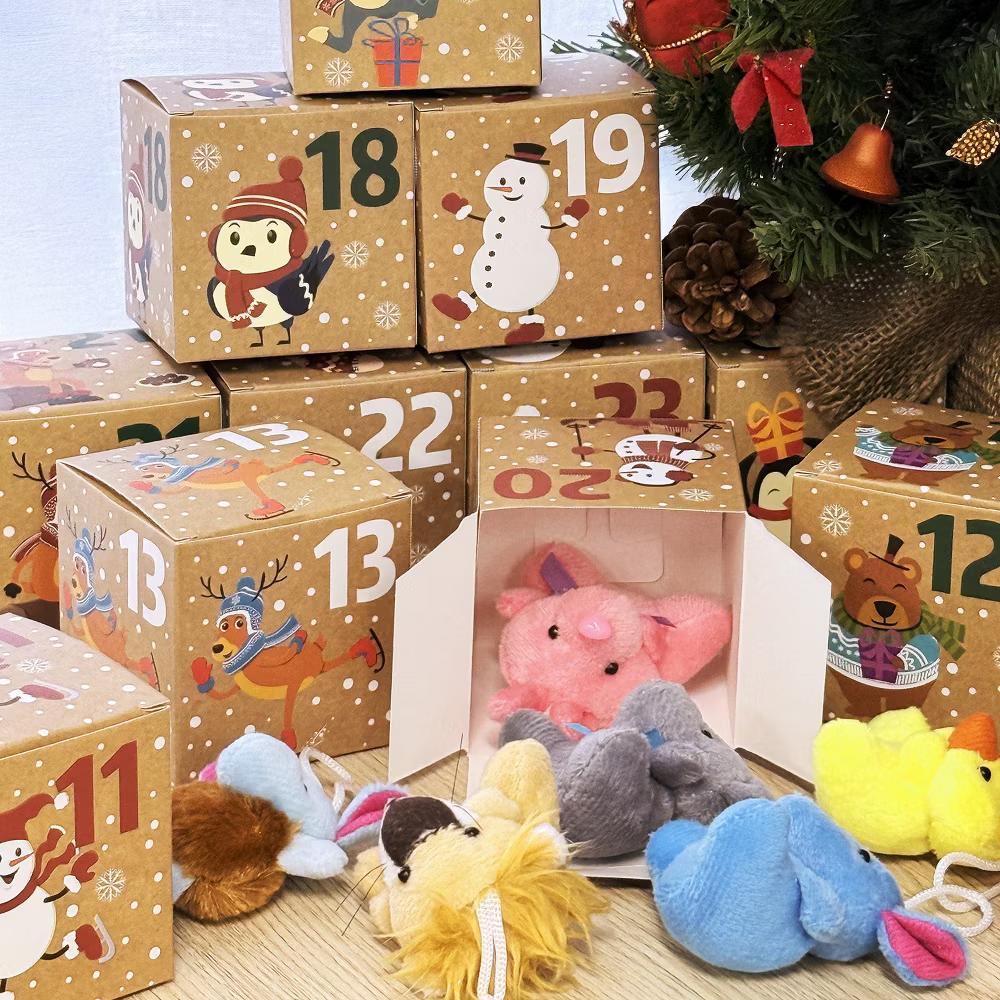 Christmas Advent Calendar Countdown Gift Boxes, Winter Buddies - Image 3