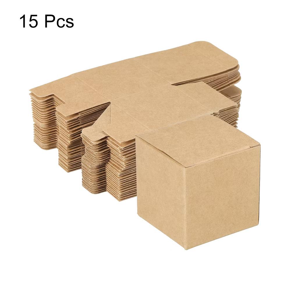 Recycled Corrugated Paper Craft DIY Gift Boxes 15 Pcs - Image 3