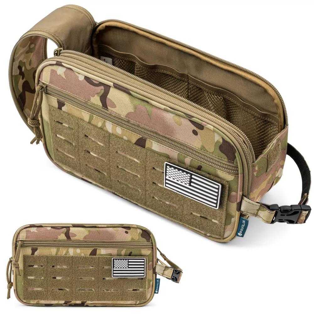 Tactical Toiletry Bag for Men, Hygiene Travel Bag, Military Dopp Kit, Water Resistant Molle Pouch, Shaving Grooming Organizer Case - Image 16