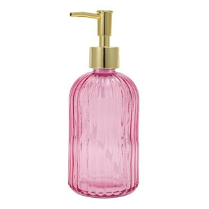 Convenient Vertical Stripe Soap Dispenser 13.53oz 1 Pc