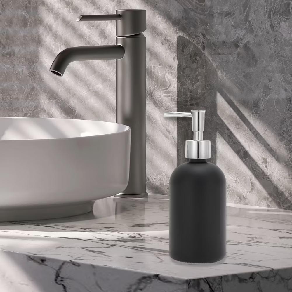 Reusable Cylinder Frosted Soap Dispenser 1 Pc - Image 9