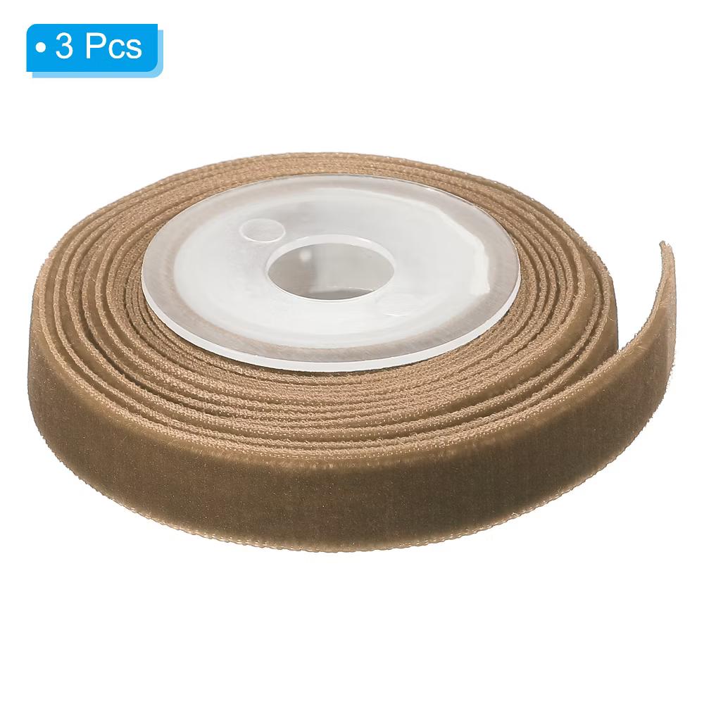 Velvet Single-Faced Vintage Soft Craft Decorative Wedding Ribbon 3 Pcs - Image 8