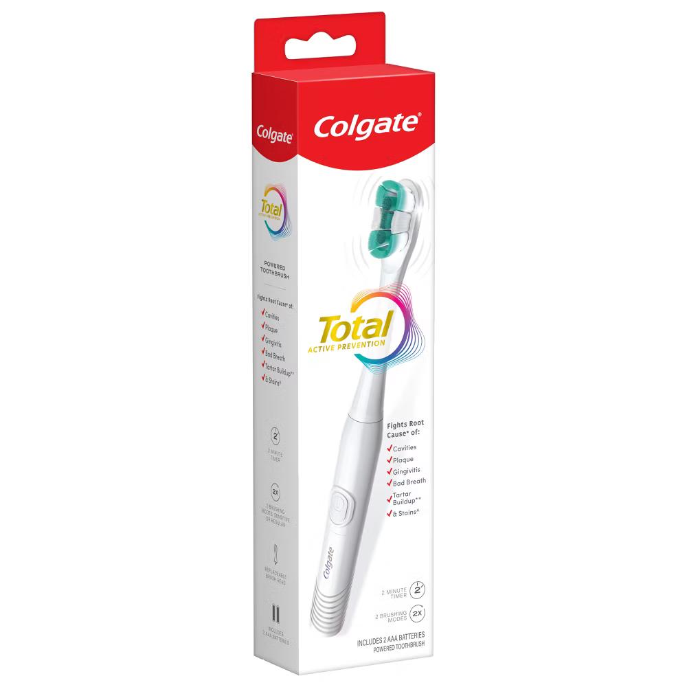 Total Active Prevention Battery Powered Electric Toothbrush - Soft - White - Image 6