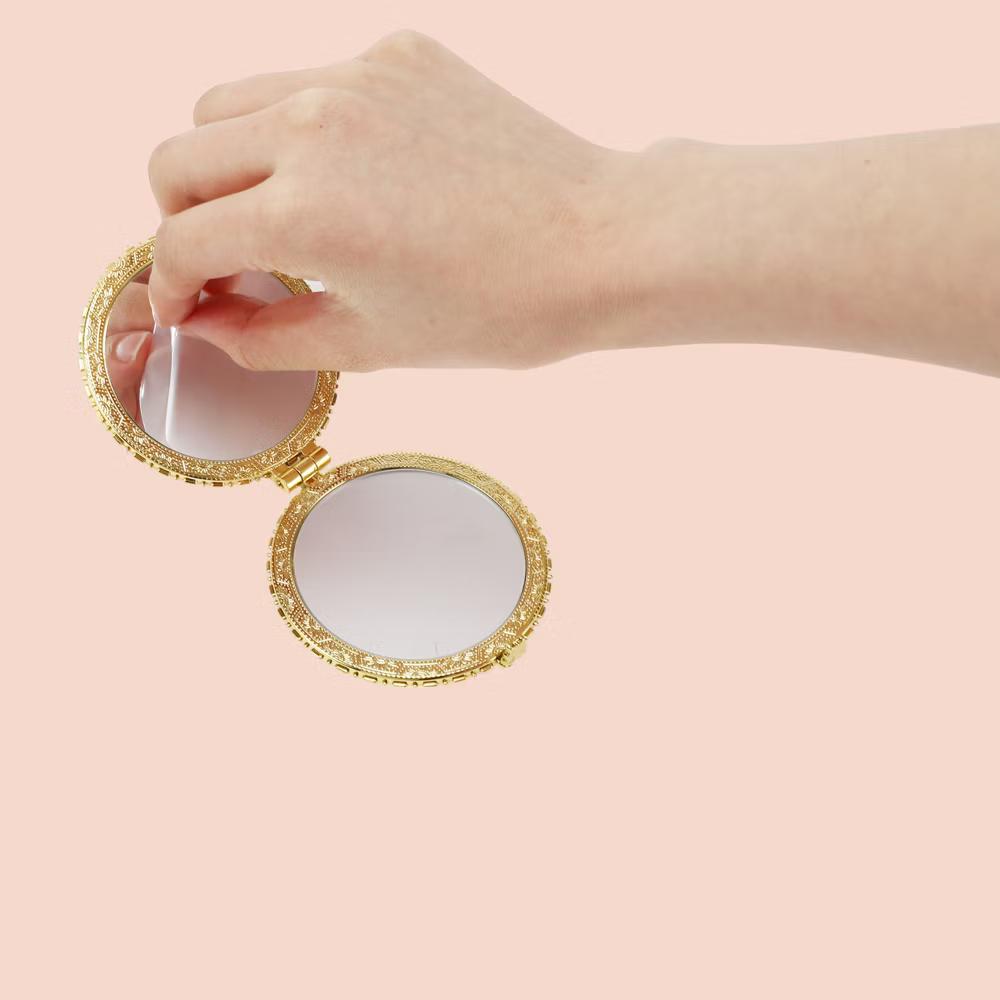Compact Portable Round Mini Mirror for Purse 1 Pc - Image 2