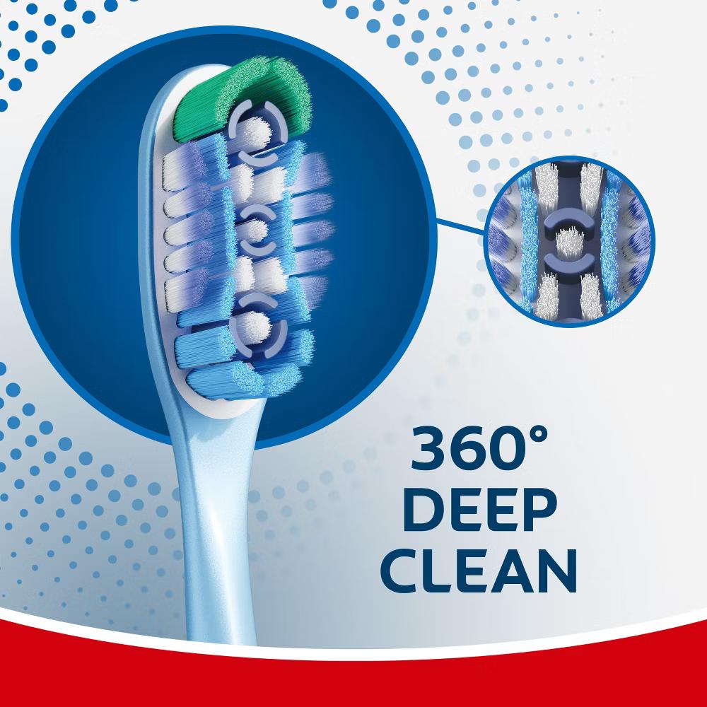 360 Deep Clean Manual Toothbrush - Medium - 4ct - Image 10