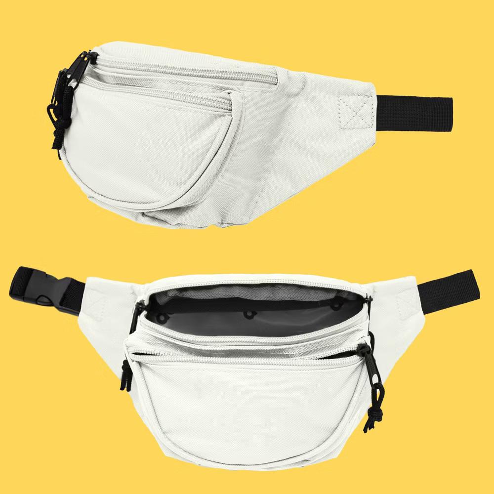 Dalix Fanny Pack w/ 3 Pockets Traveling Concealment Pouch Airport Money Bag - Image 32