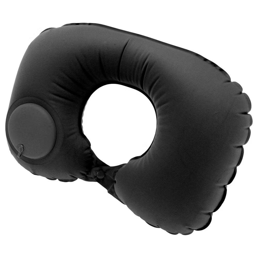 Inflatable Travel Pillow Press to Inflate for Airplane Train Office