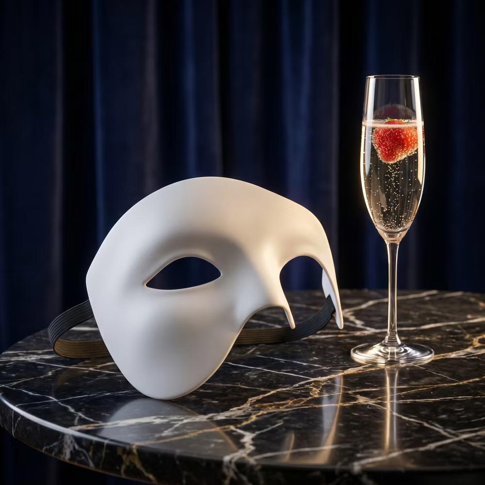 Plastic Half Face Mask for Halloween Costume Party and Mysterious Black Decor - Image 24