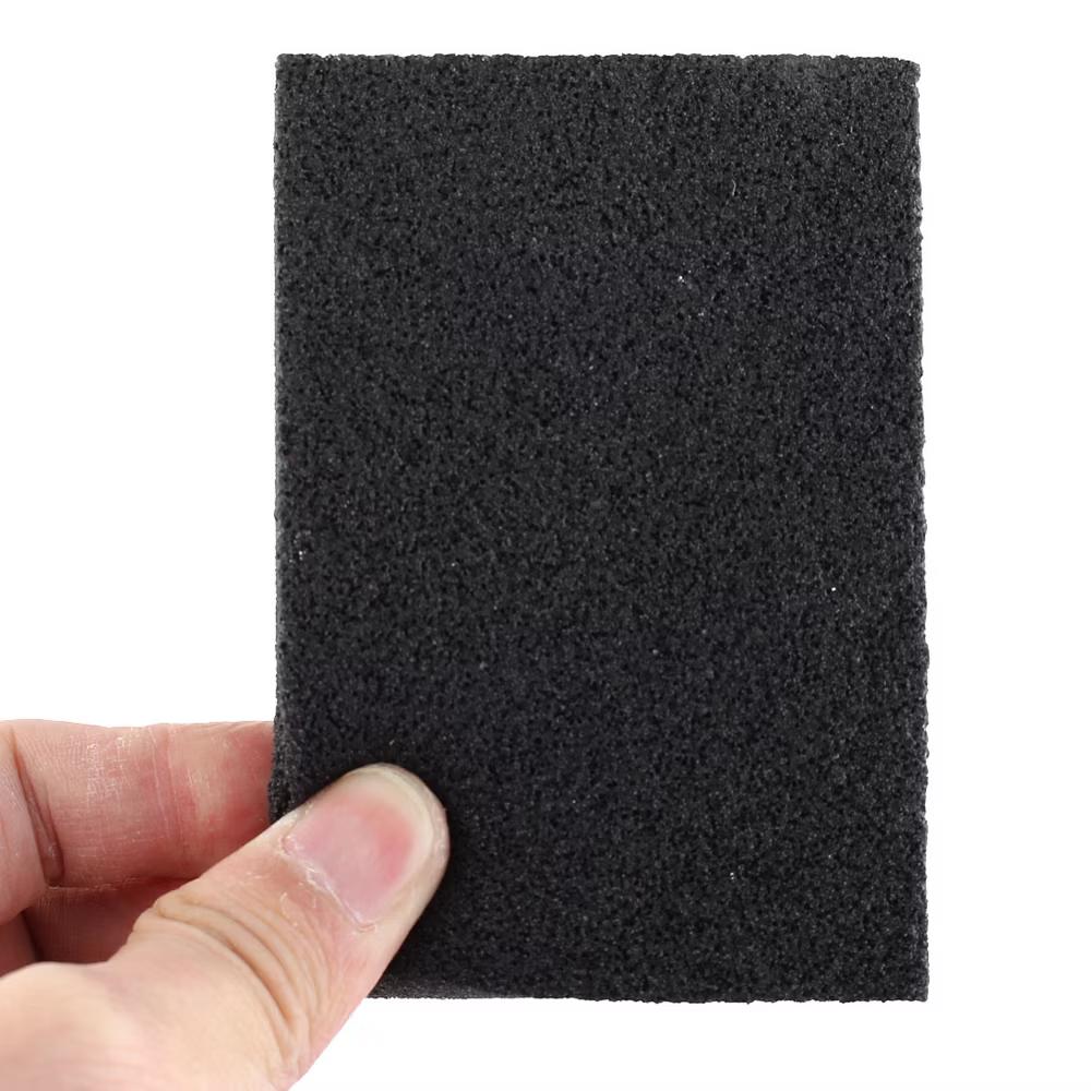 Household Washing Cleaning Brush Tool Kitchen Bathtub Pad Sponge Black 2 Pcs - Image 2