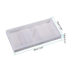 Silicone Anti-slip Waterproof Bathroom Tray White