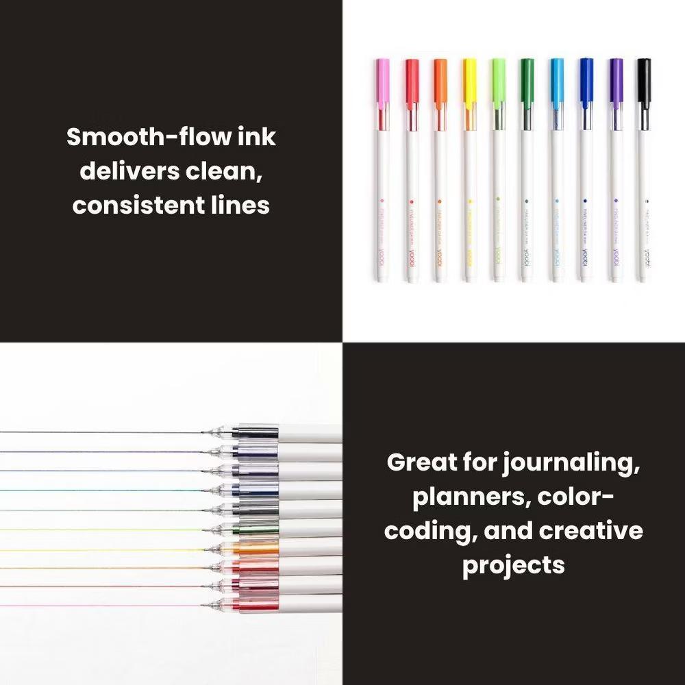 Evolve 10pk Fineliner Pen Brights See-Through, Teacher Supplies - Image 8