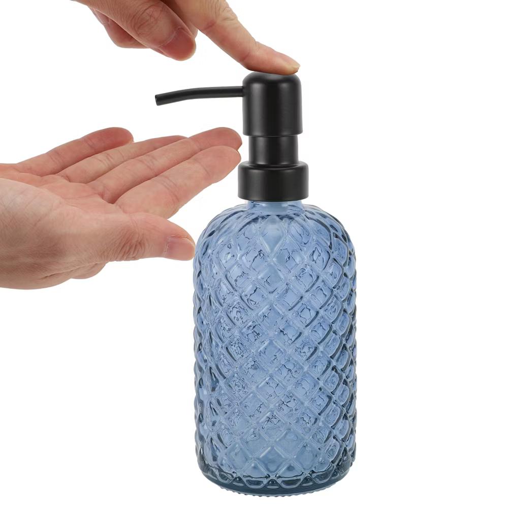 Simple Cylindrical Soap Pump Dispenser 400ml 1 Pc - Image 3