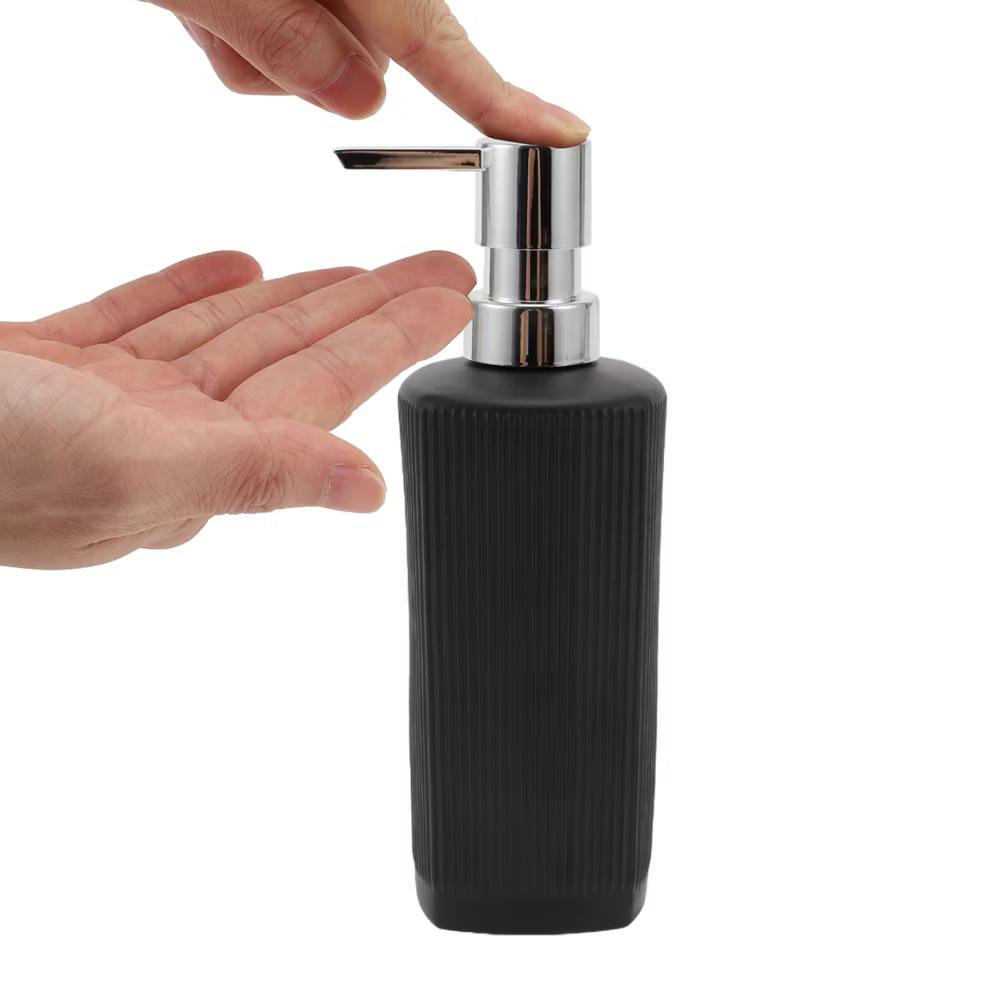 Classic Vertical Lines Soap Pump Dispenser for Bathroom 350ml 1 Pc - Image 57