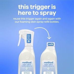 Method Super Shine Foaming Dish Spray Powered By Enzymes Free Clear