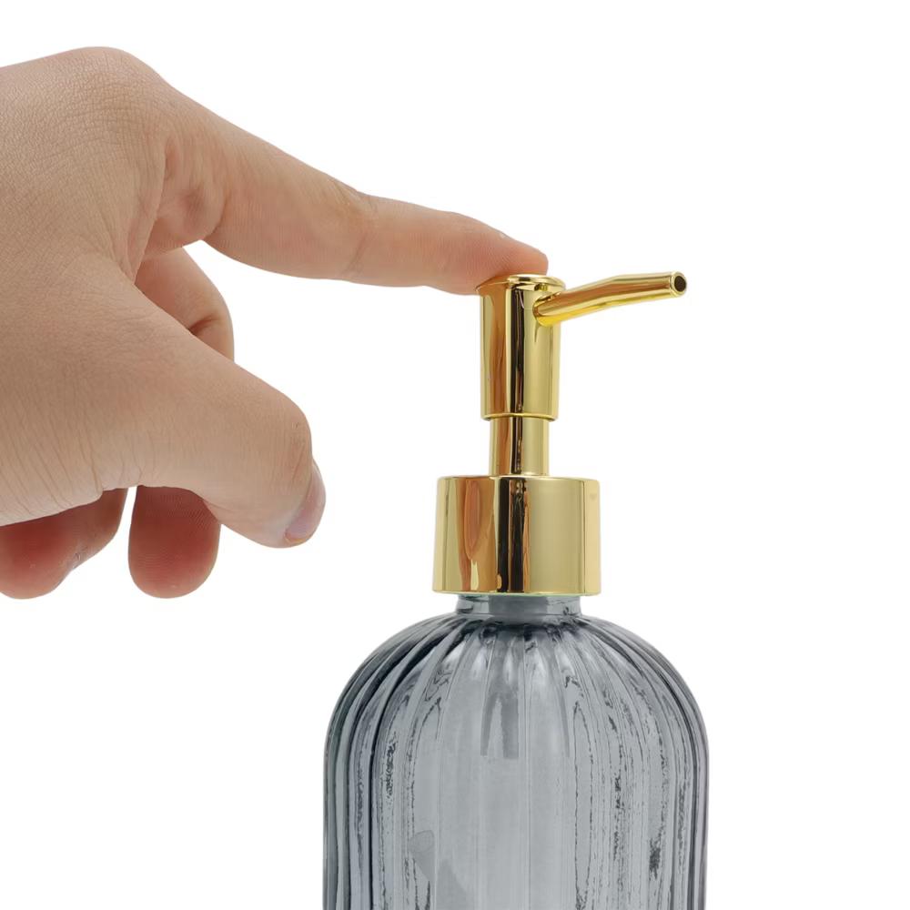 Convenient Vertical Stripe Soap Dispenser 13.53oz 1 Pc - Image 25