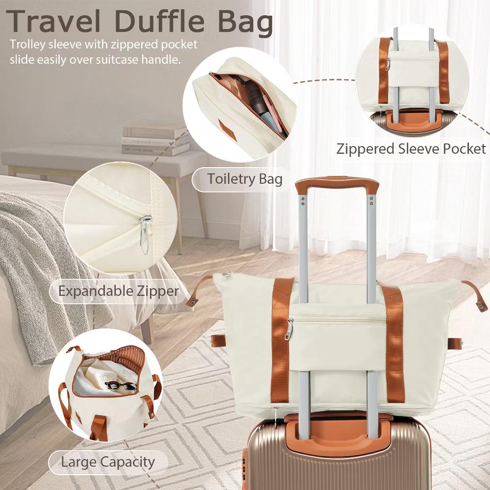 3 PCS ABS Lightweight Hard Shell Carry on Luggage(20") with Travel Bag, Spinner Wheels and TSA Lock - ModernLuxe - Image 21