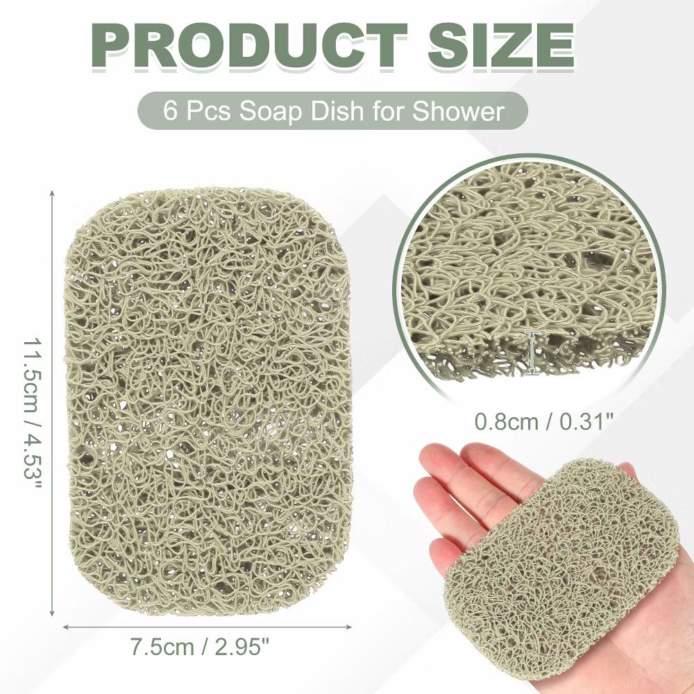 Soap Holder Pads, Soap Dish Saver Holder, Bar Dish Pads Non-Slip Self Draining - Image 63