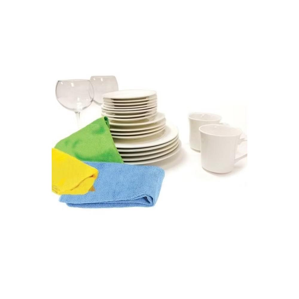 Norpro 3pc Washable Reusable Microfiber No Scratch Cleaning Cloths Towel Set - Image 3