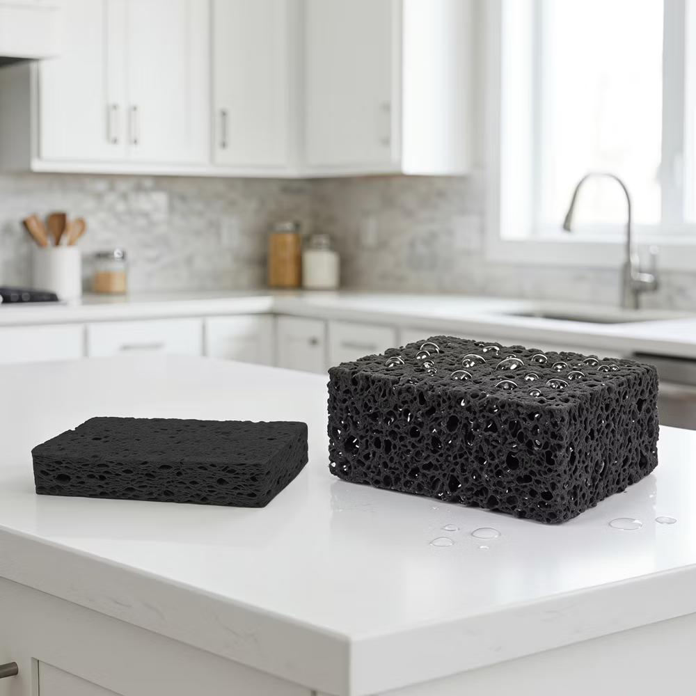 Kitchen Household Cleaning Non-Scratch Cleaning Sponge 6 Pcs