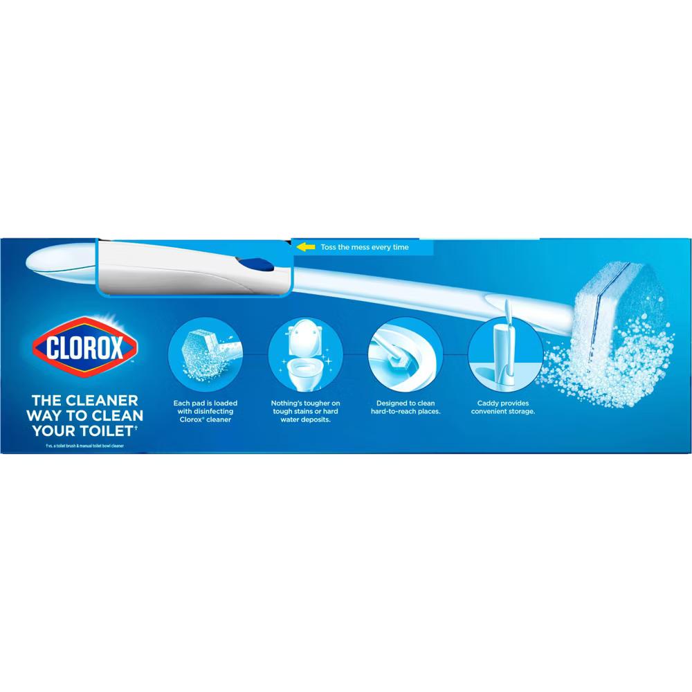 ToiletWand Disposable Toilet Cleaning System - ToiletWand Storage Caddy and 6 Refill Pads - Image 9