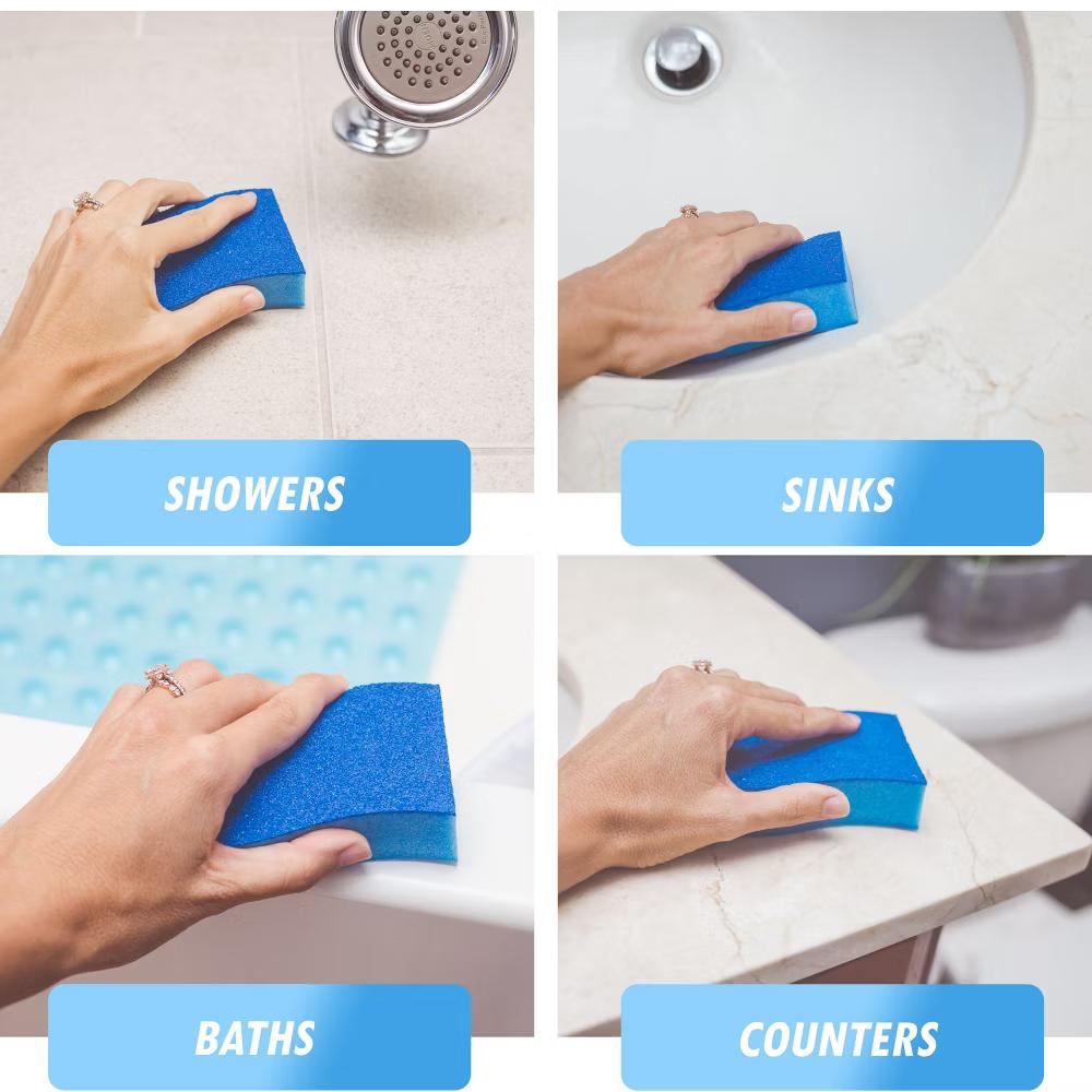 ELITRA HOME Heavy Duty Scrubber Sponge, with Smell Resistant Hydrophilic Foam Technology, Odorless - Blue - Image 5