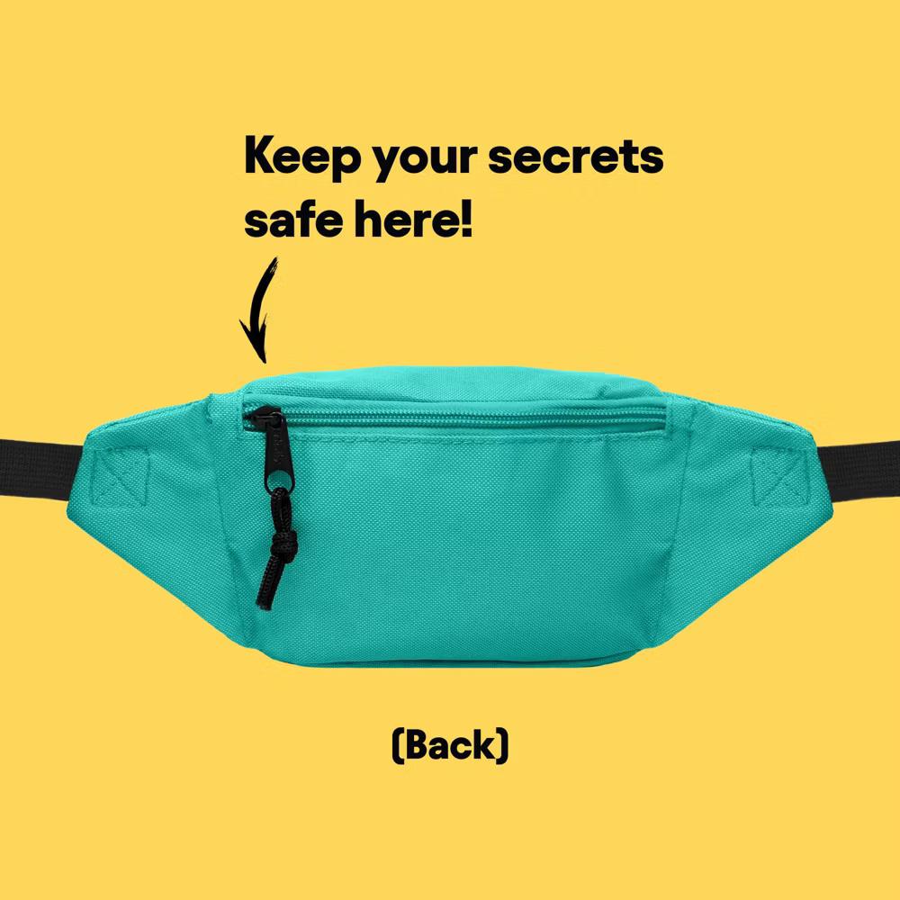 Dalix Fanny Pack w/ 3 Pockets Traveling Concealment Pouch Airport Money Bag - Image 3