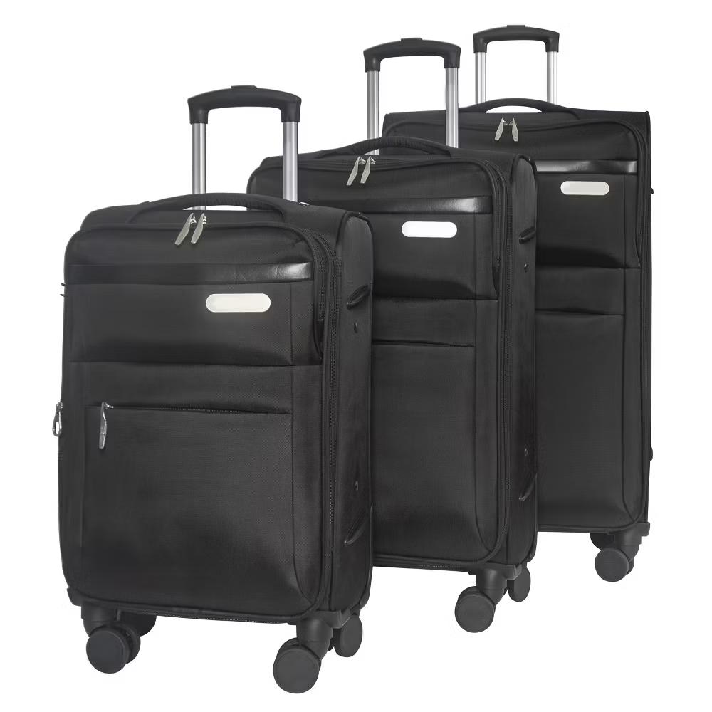 3-Piece Softside Luggage Set with Built-in Lock, Expandable Lightweight Suitcases with Spinner Wheels (20/24/28 Inch) - Image 7