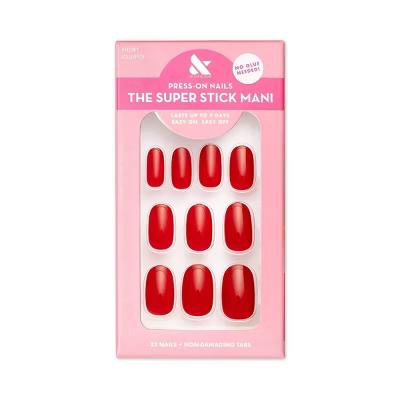 Olive & June Press-On Fake Nails - Round Short - Lollipop - 32ct - Image 4
