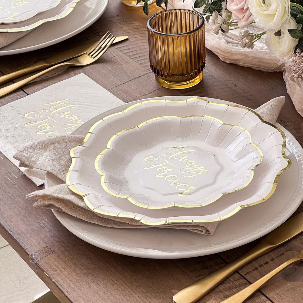 Always & Forever 72 Piece Party Tableware Set (24 Guests) | 00247NA-KIT - Image 3