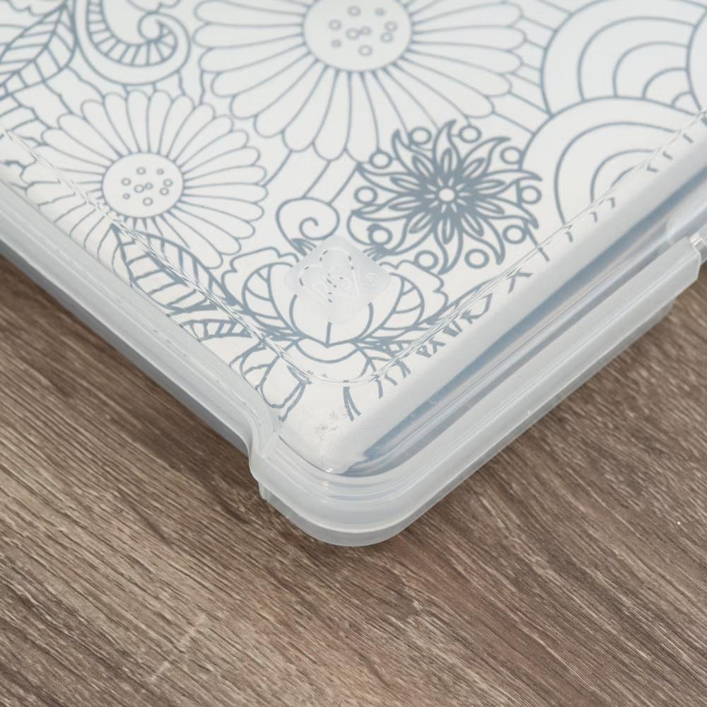 USA Paper Thick Portable Plastic Scrapbook Storage Snap Tight Cases - Image 6