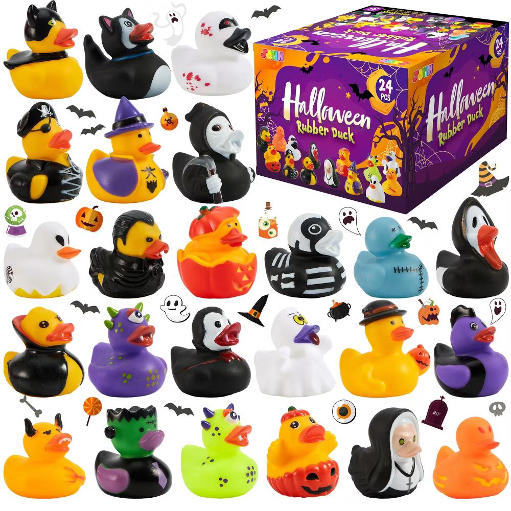 Halloween Party Supplies, Rubber Ducks Party Toys for Halloween Goodie Bag Fillers Decorations School Classroom Game Prizes Baby Bath Toy - Image 32