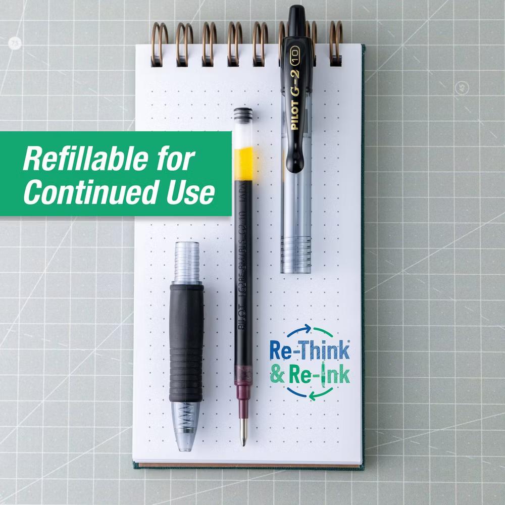 5pk G2 Premium Gel Pens Bold Point 1.0mm Black Ink: Stationery & Office Supplies - Image 8