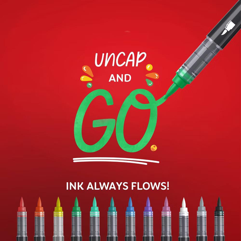5pk Creative Markers Colorful Bullet Tip Gifting: Permanent Medium Point Art & Stationery Set - Image 6