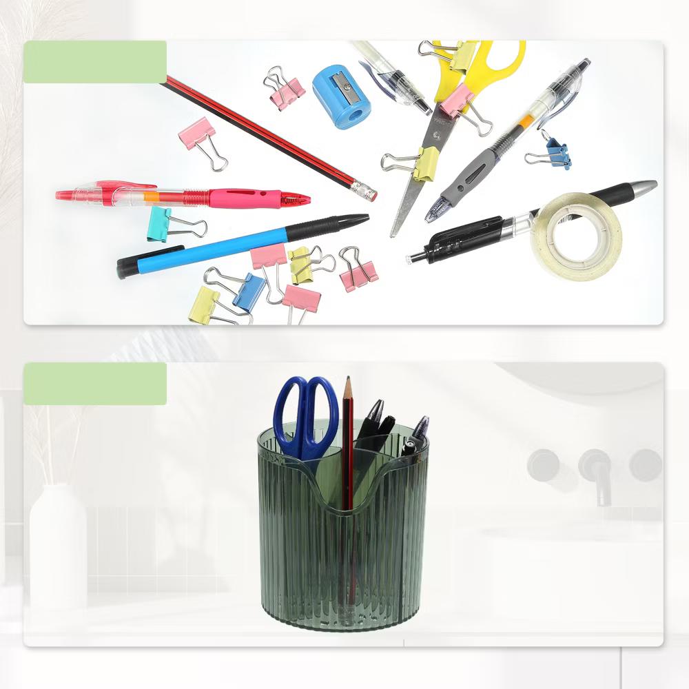 4 Slot Makeup Brush Cup Makeup Organizer for Bathroom Countertops 1 Pc - Image 12