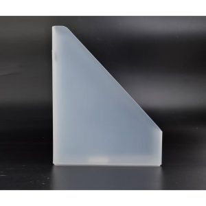 Plastic Magazine File Clear - Acrylic File Organizer & Holder, 1 Compartment, 12" Height, No Assembly Required