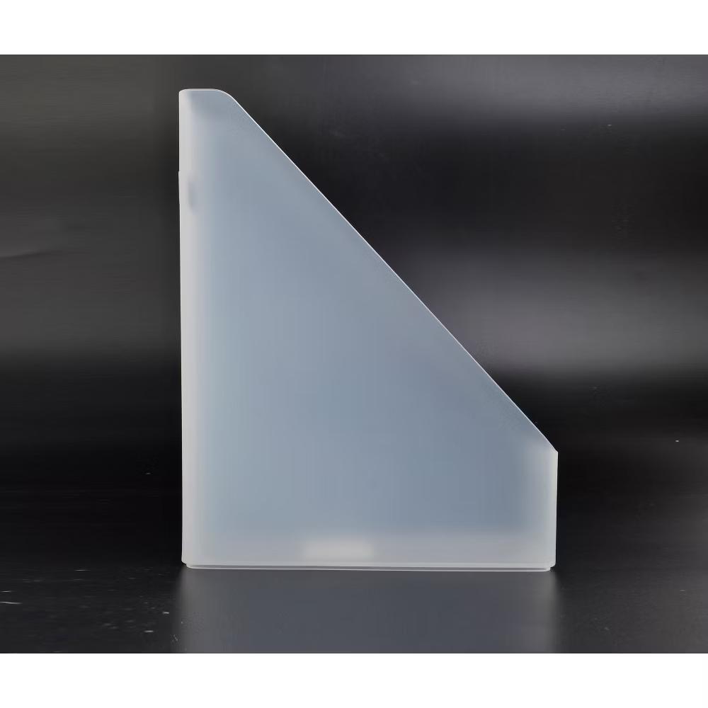 Plastic Magazine File Clear - Acrylic File Organizer & Holder, 1 Compartment, 12" Height, No Assembly Required
