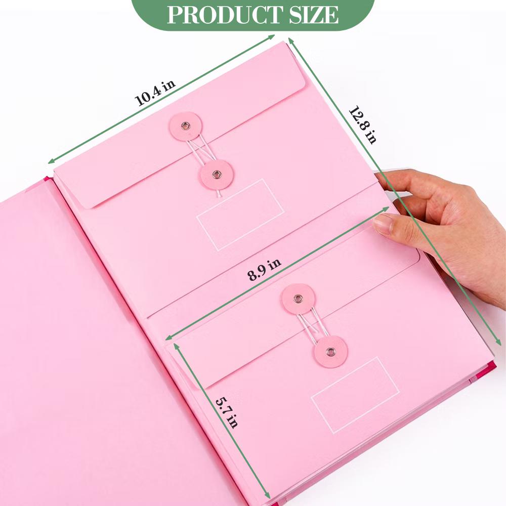 10-Pocket Expanding File Folder Organizer – A4/Letter Size Accordion Document Holder with Elastic Closure & Labels – Durable Acid-Free Paper - Image 15