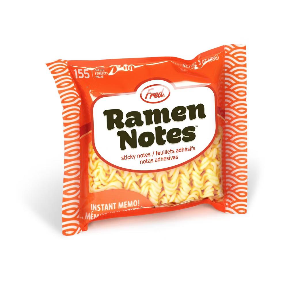 Ramen Blank Notes: Fred & Friends Sticky Notes, Cute Office Supplies, 150 Sheets, 3x3.5 Inches, Uncoated Paper Basics - Image 2