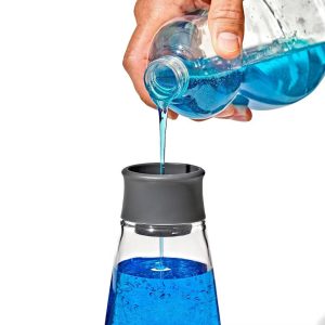 15oz Soap Dispenser Gray: Kitchen & Hand Soap Pump, Plastic, Compatible with Gel & Dish Soaps, 7.75" Height
