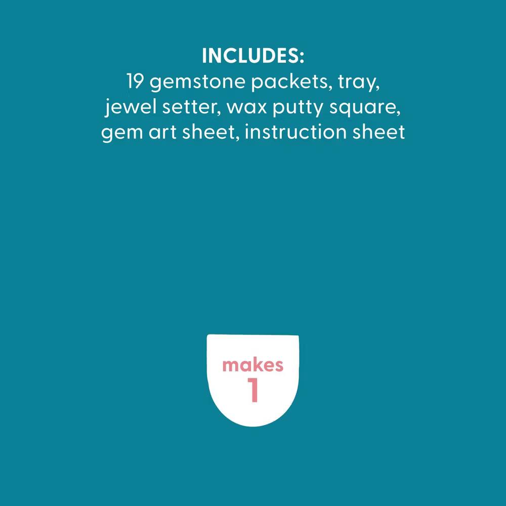Gem by Number Galaxy Kit - DIY Art Kit with Gems & Fabric for Adult Crafting - Image 5