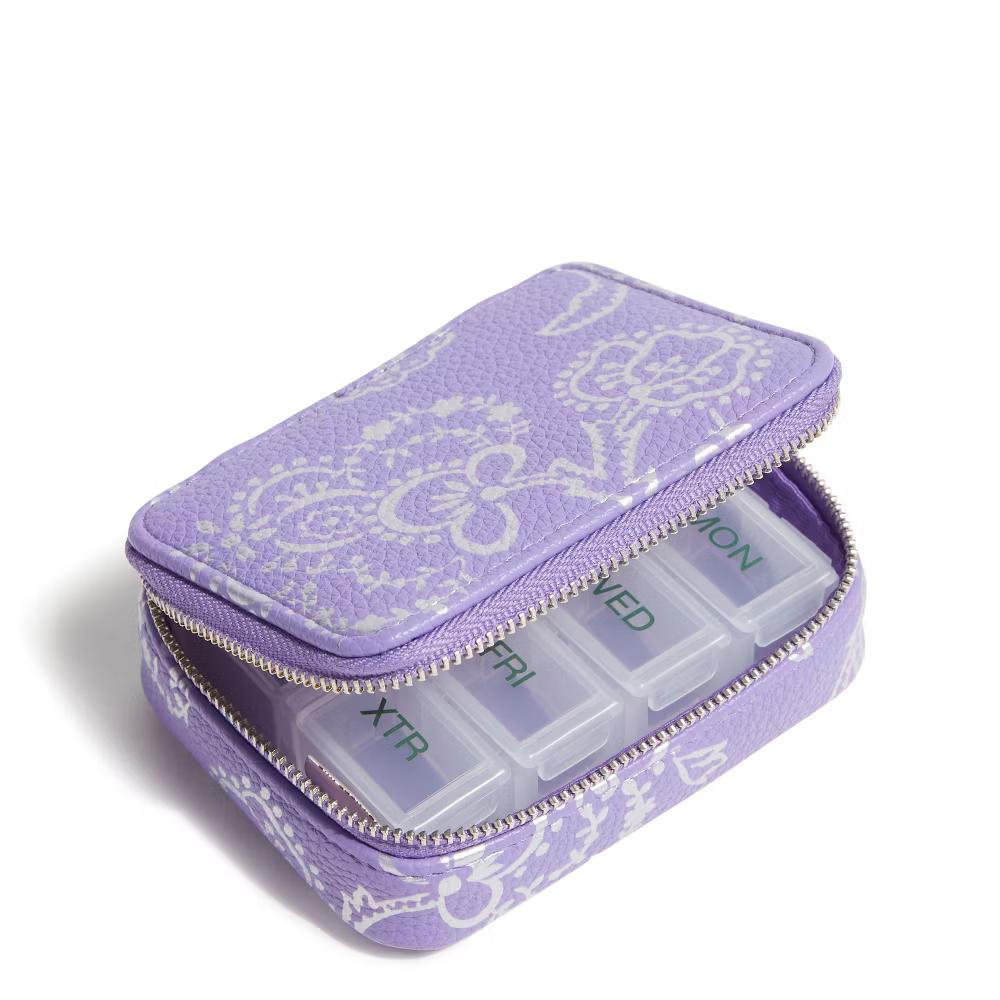 Women's Outlet Faux Leather Essential Travel Pill Case - Image 6