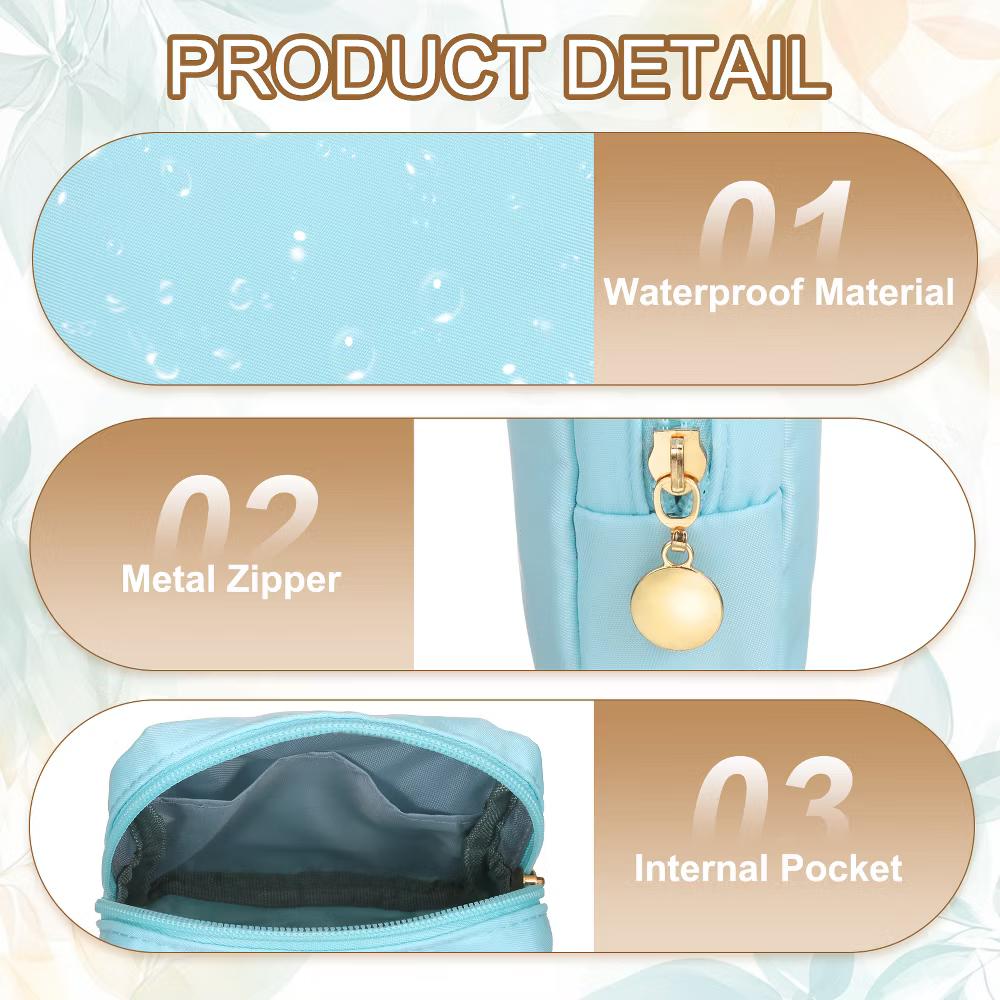 Storage Organize Travel Mini Cute Square Makeup Bag - Image 19