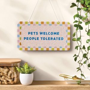 Pets Craft Gem Art Welcome Sign Activity Kit