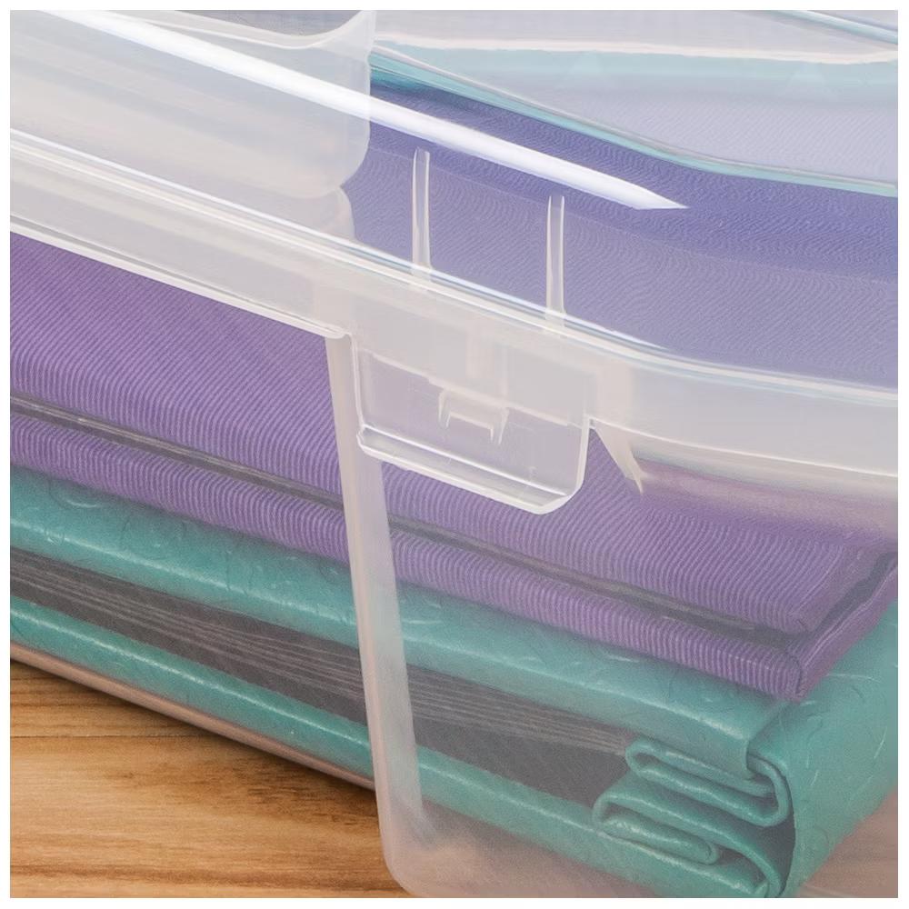 USA Paper Thick Portable Plastic Scrapbook Storage Snap Tight Cases - Image 17