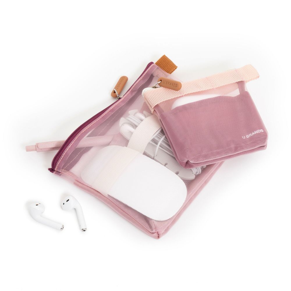 2ct Micro Mesh Stash Pouch Pinks - Image 5