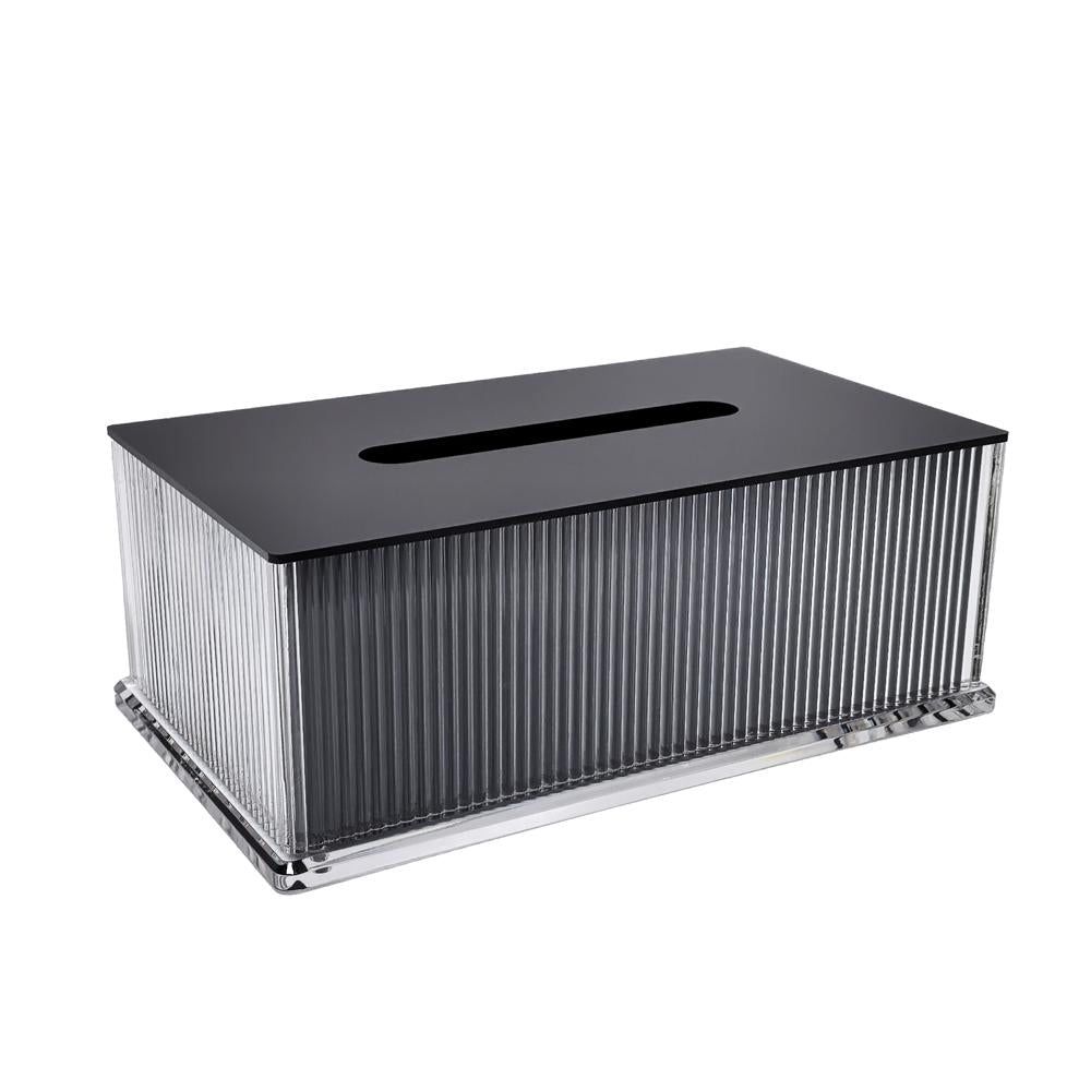 Kinor Lucite Corrugated Tissue Box